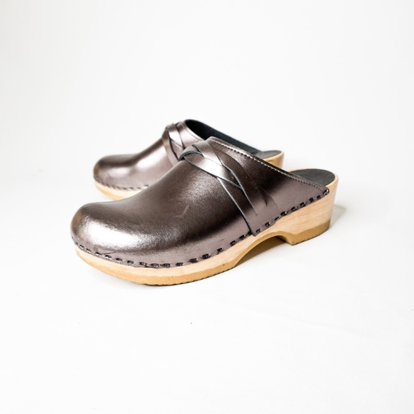 SVEN Original Metallic Clogs Pewter Silver 39 - Picture 2 of 8